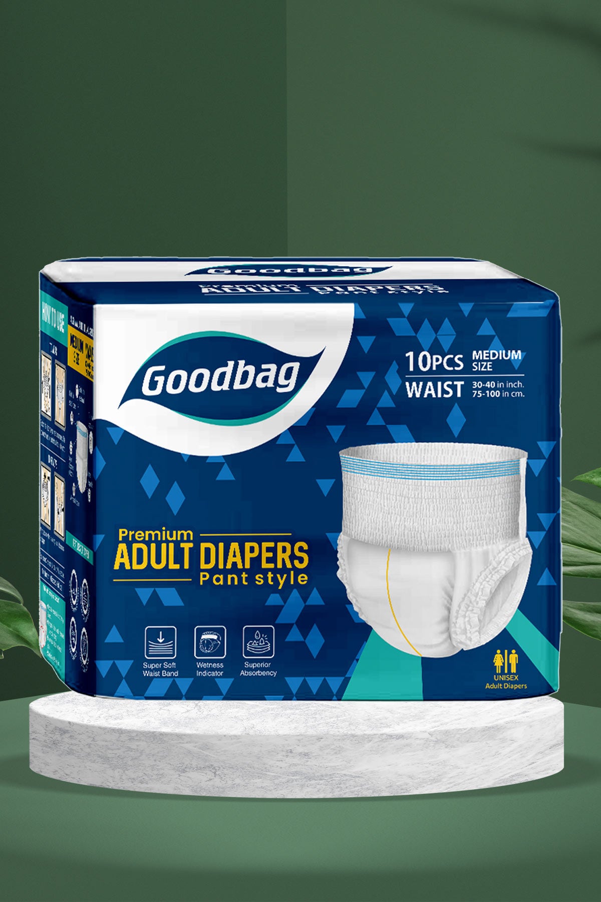 Goodbag Premium Adult Diaper Pants M 10s