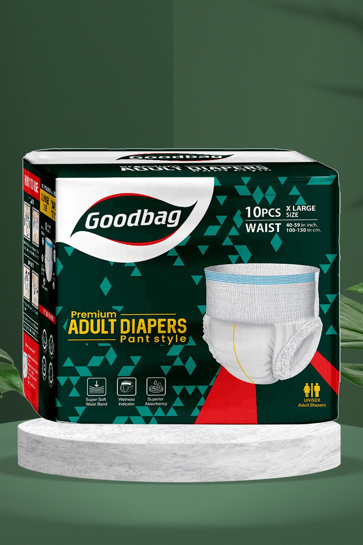 Goodbag Premium  Adult Diaper Pants XL 10s