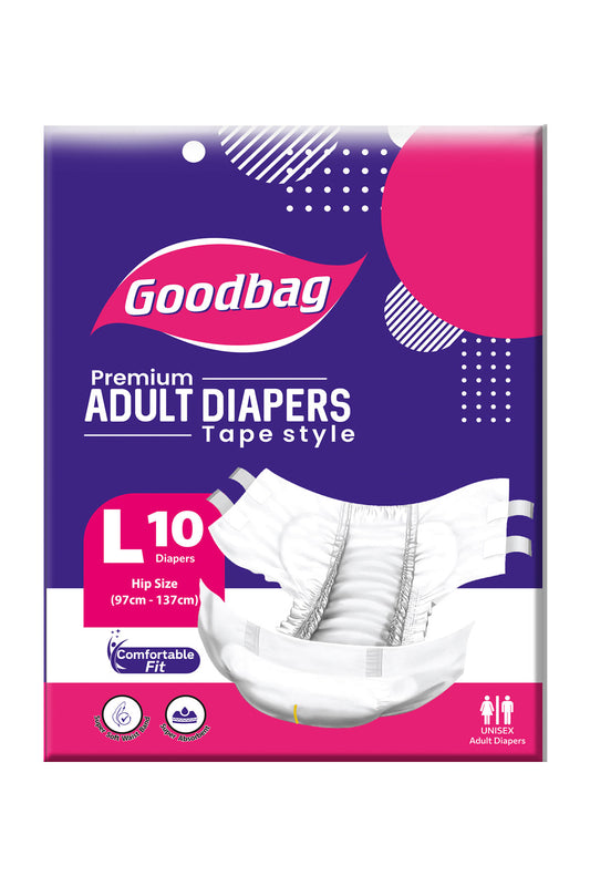 Goodbag Adult Diaper Tape Type L 10s