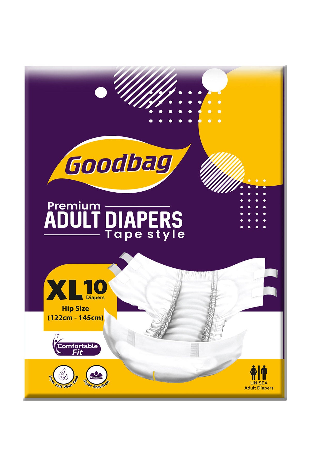 Goodbag Premium Adult Diapers Tape Type XL 10s