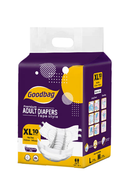 Goodbag Premium Adult Diapers Tape Type XL 10s