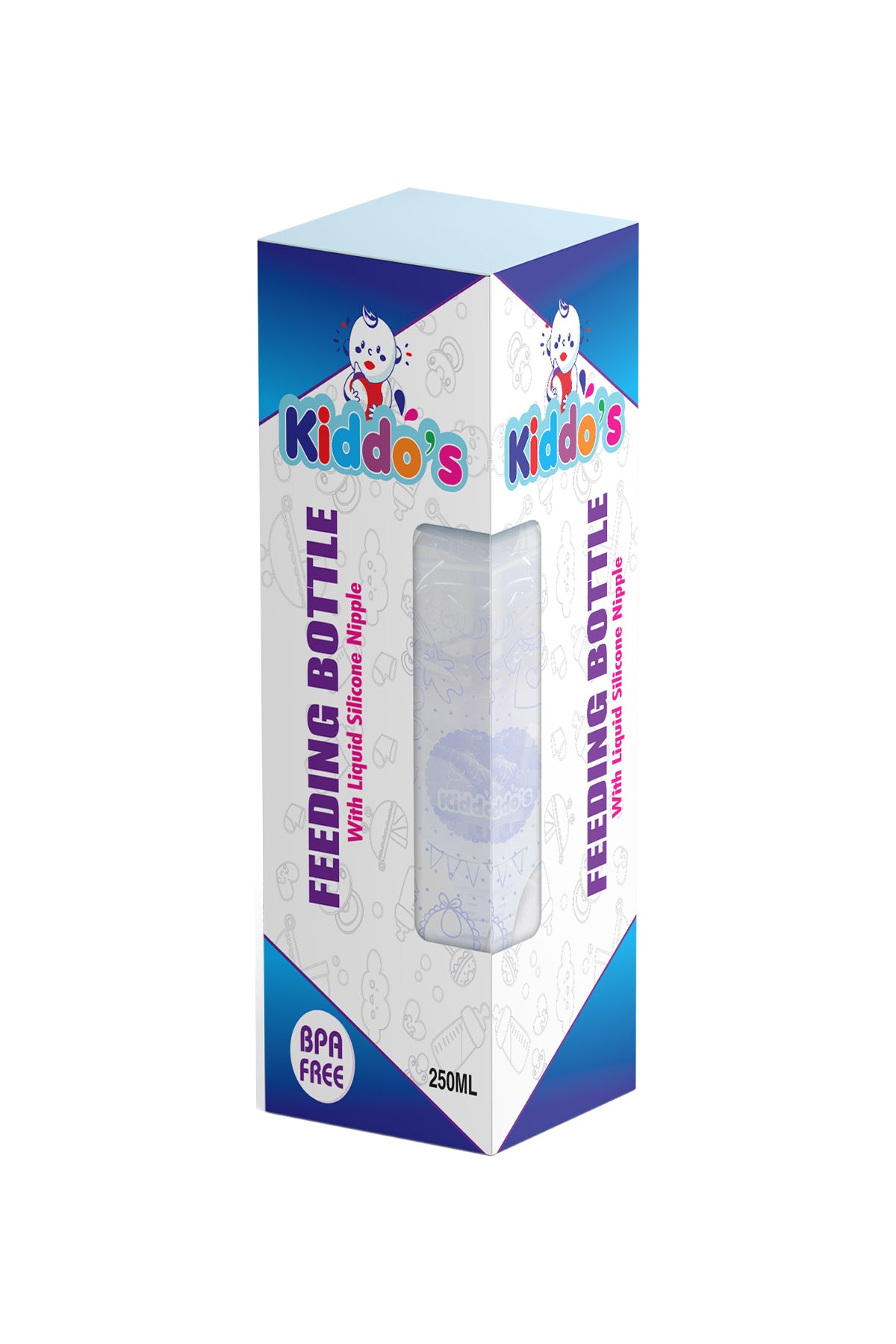 Kiddos BPA Free Feeding Bottle (250ml)