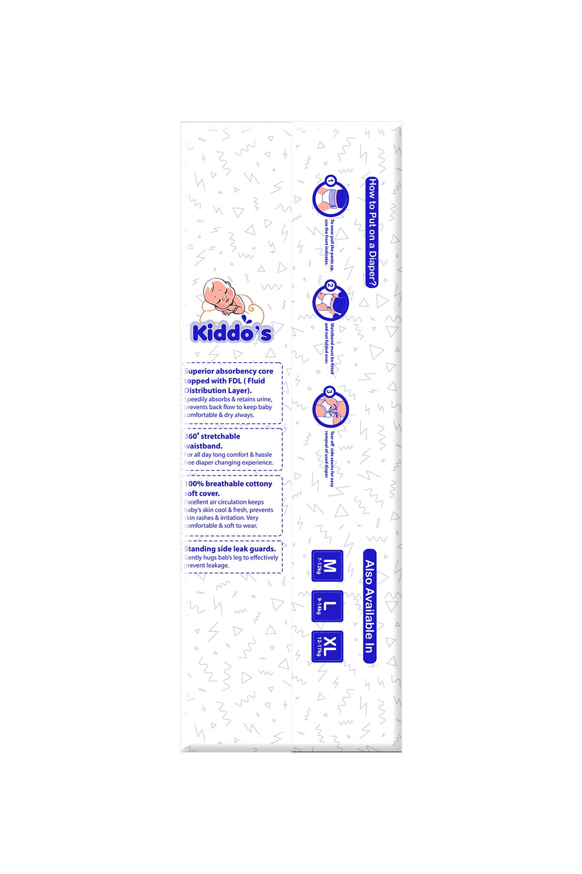 Kiddos Premium Baby Diaper Pants S 30s