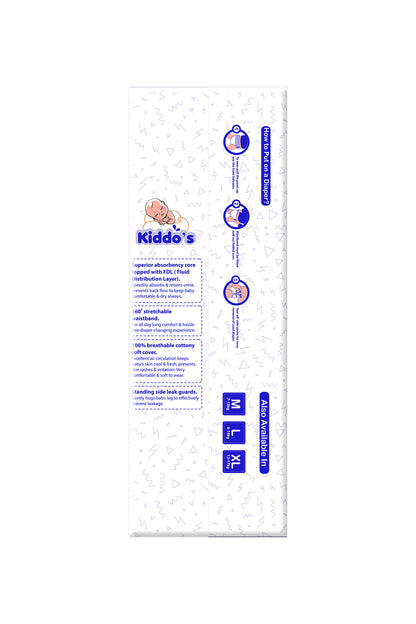 Kiddos Premium Baby Diaper Pants S 30s