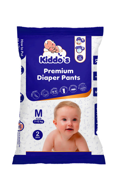 Kiddos Premium Baby Diaper Pants M 2s