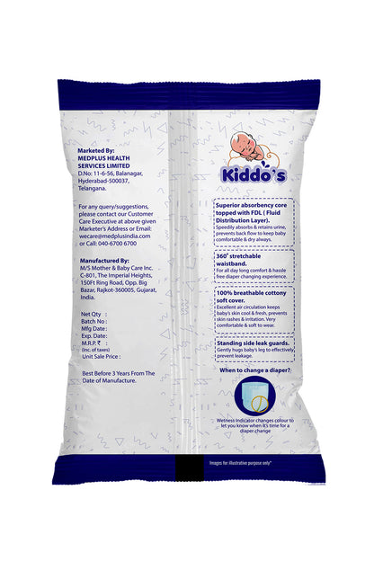 Kiddos Premium Baby Diaper Pants M 2s