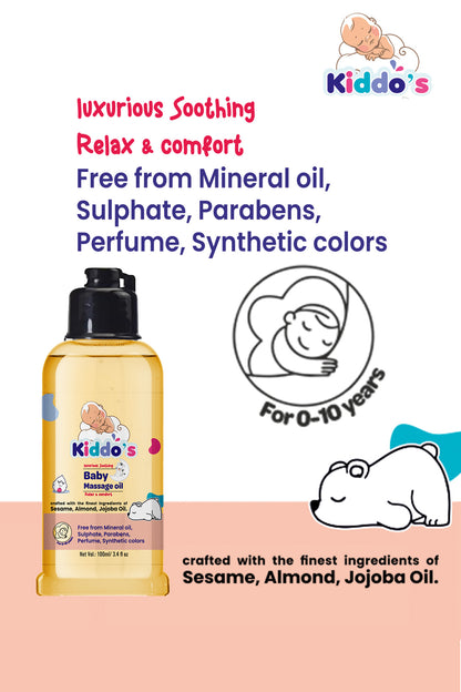 Kiddos Baby Massage Oil (100ml)