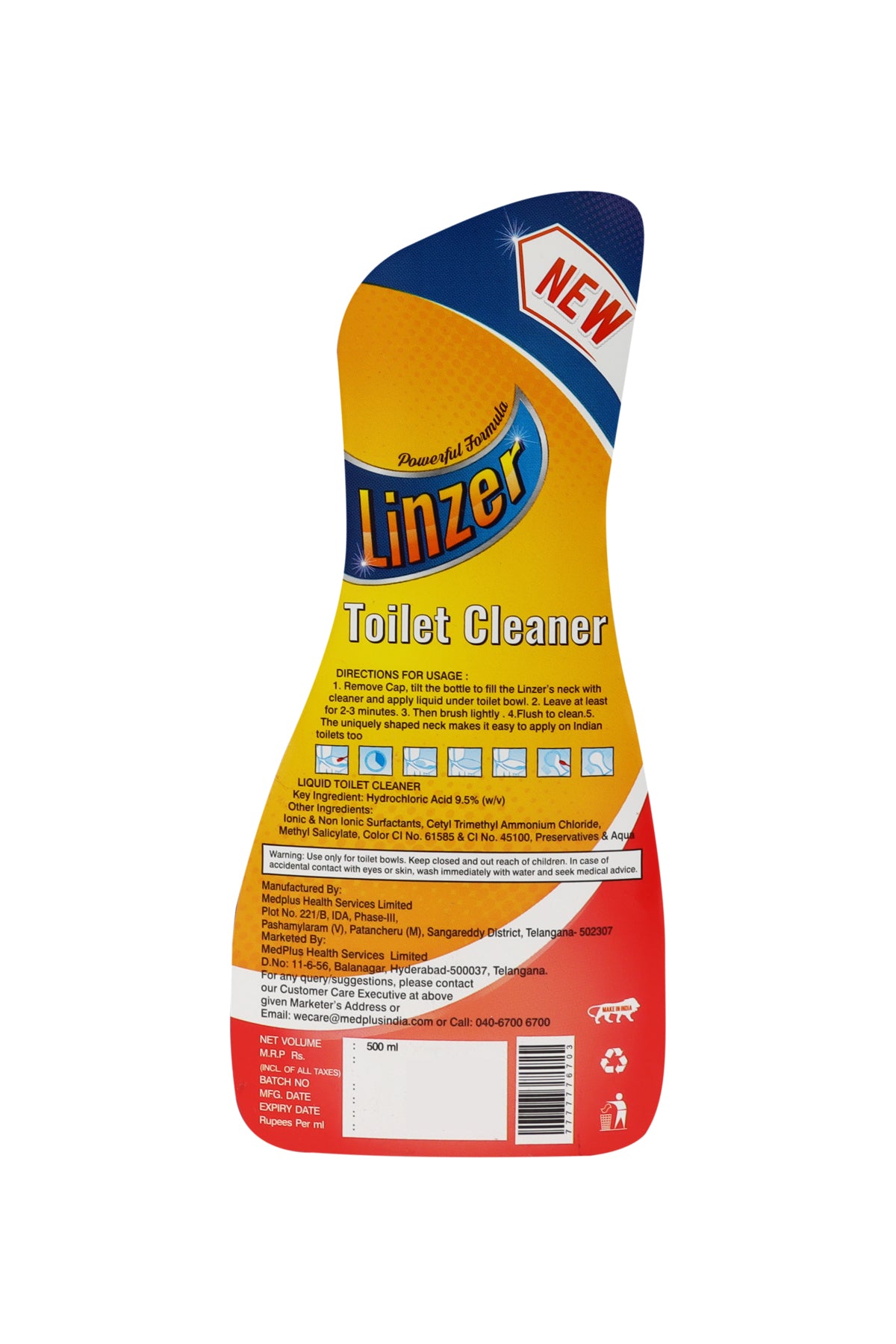 Linzer Toilet Cleaner Wash (500ml)