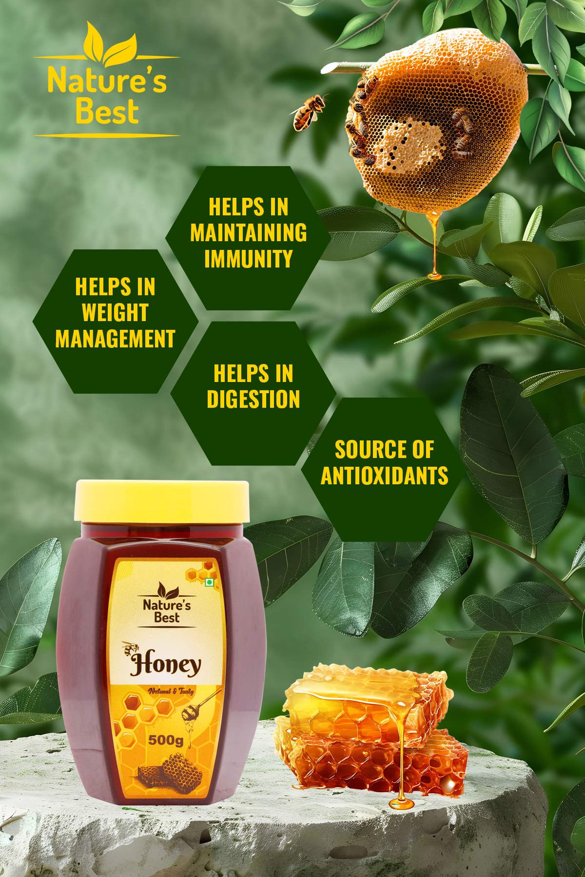 Natures Best Honey (500gm)