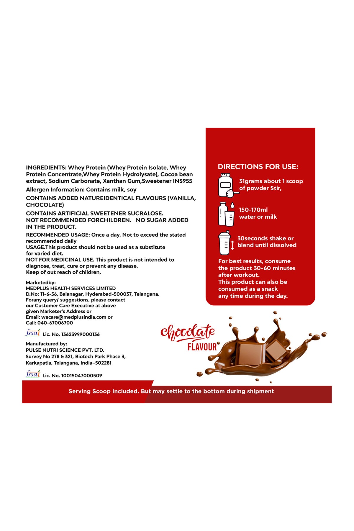 Nutrimaxx 100% Whey Protein Chocolate Flavour (1kg)