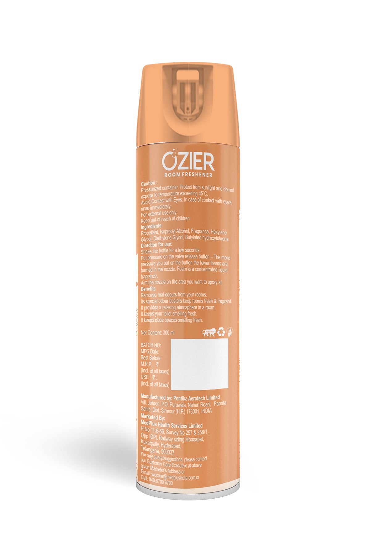 Ozier Room Freshener Sandal Spray (300ml)