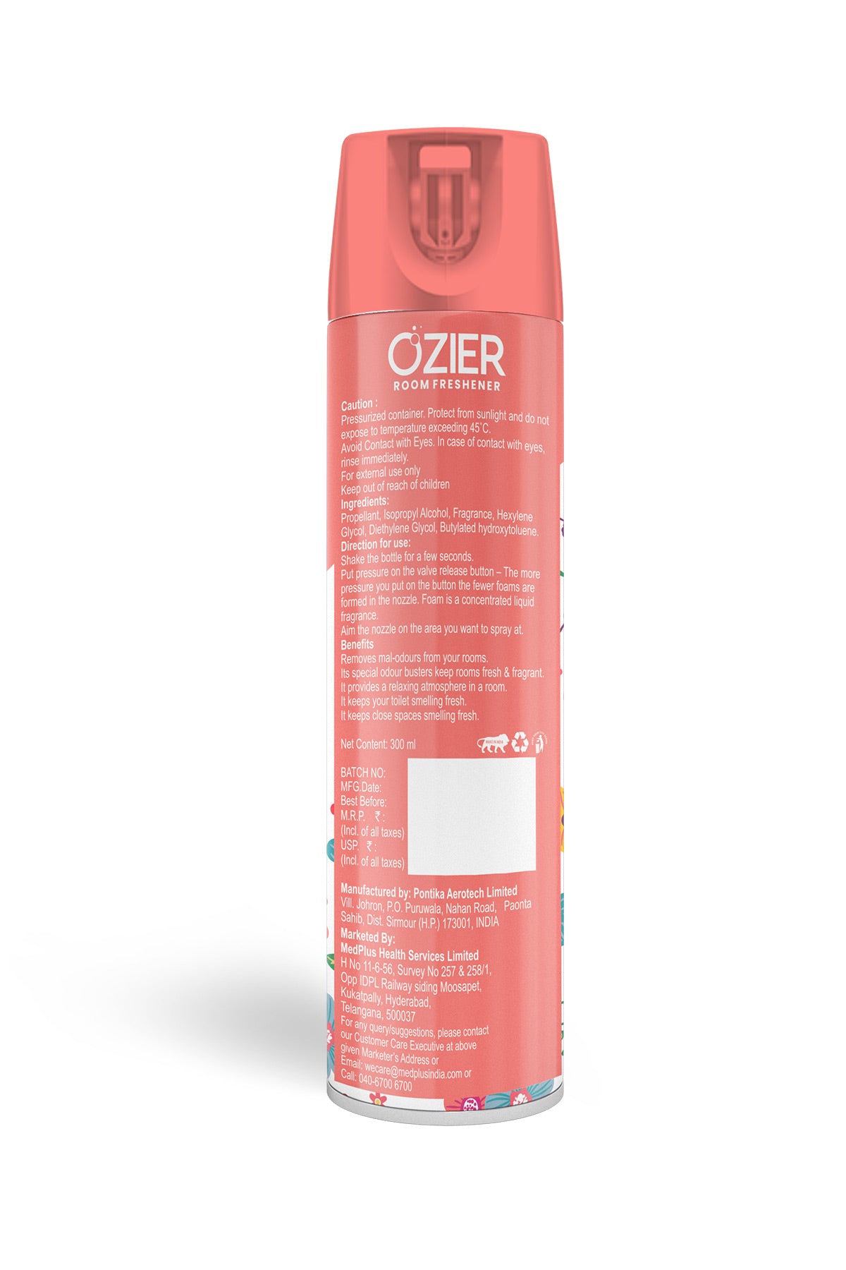 Ozier Room Freshener Floral Spray (300ml)