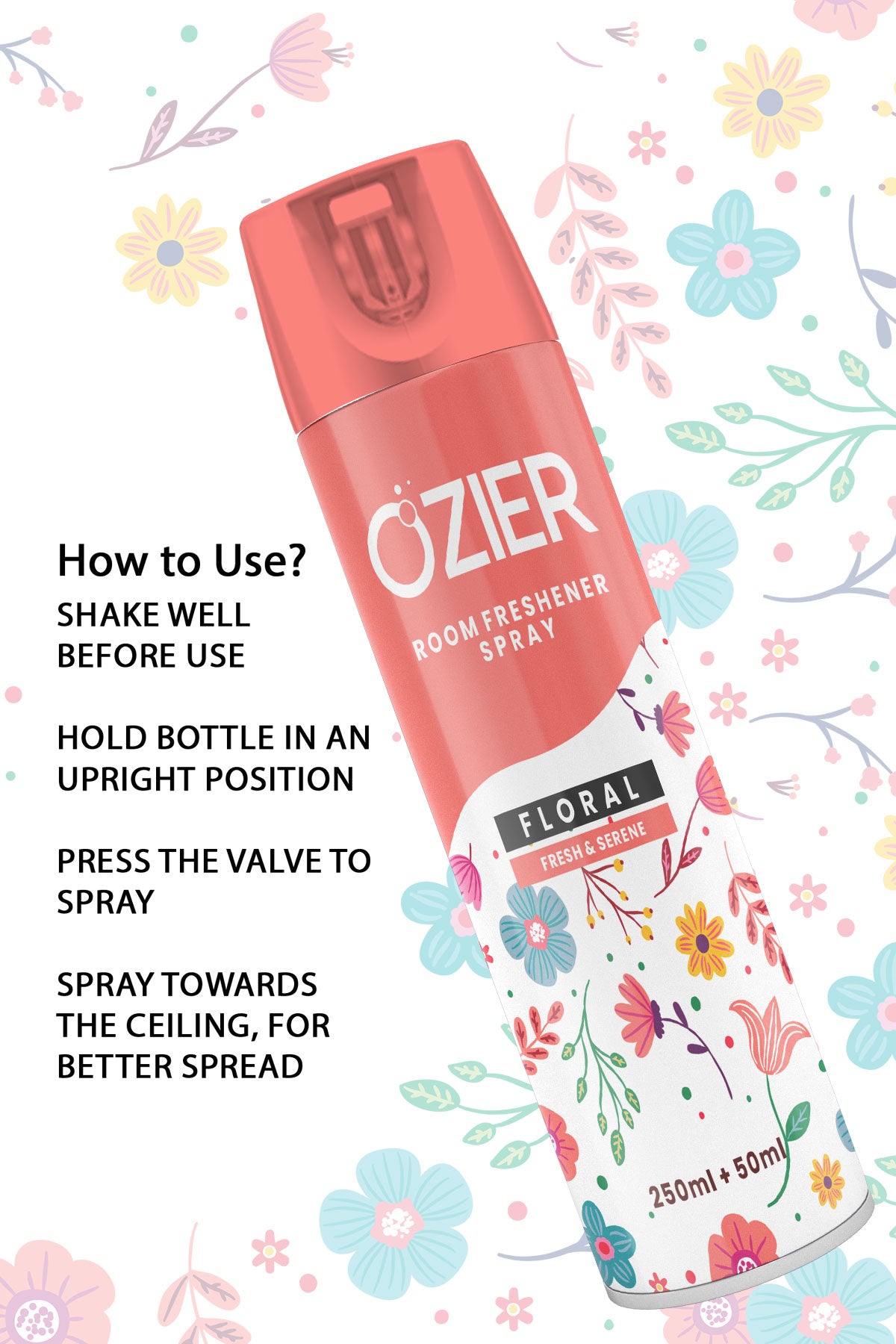 Ozier Room Freshener Floral Spray (300ml)