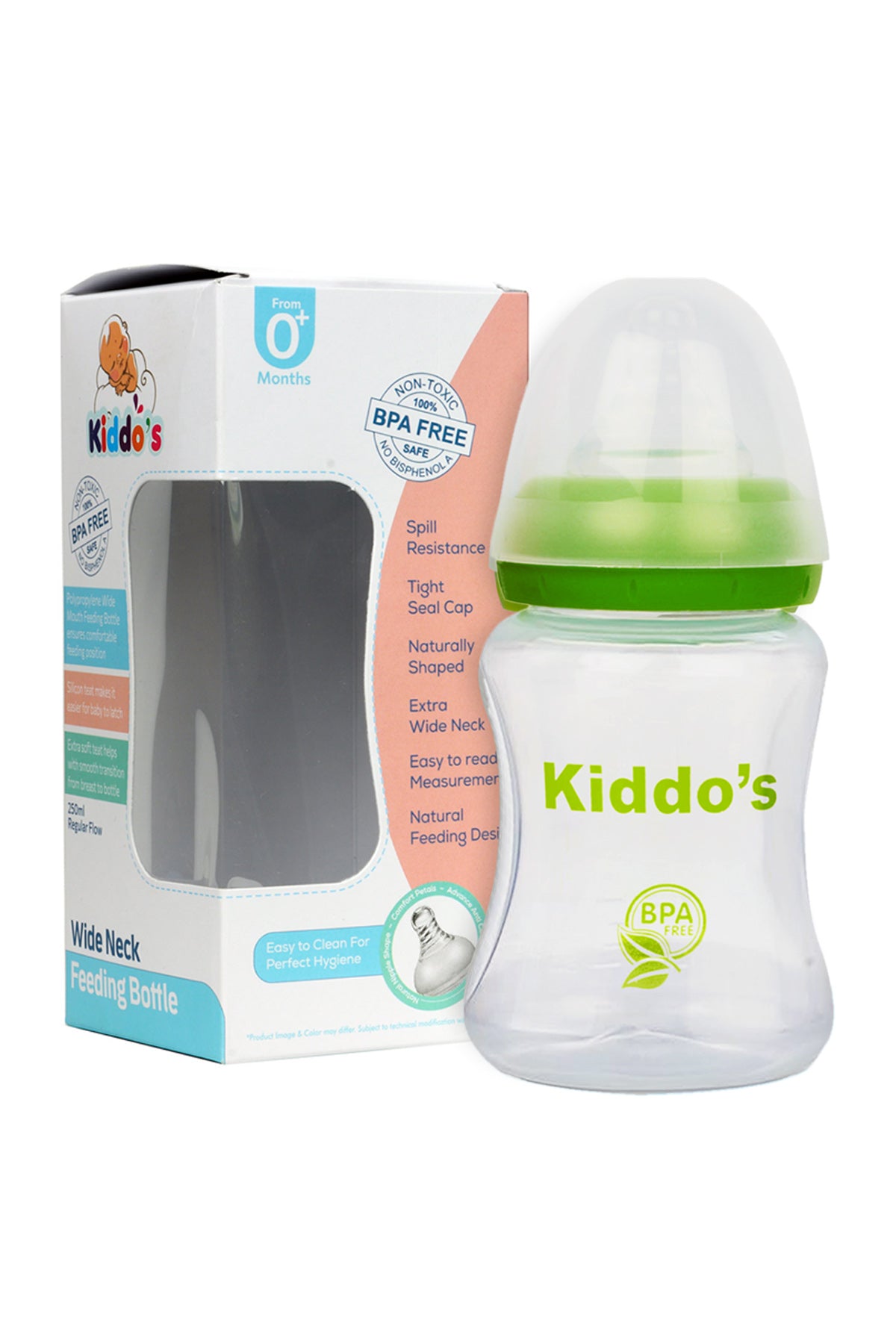 Kiddos Wide Mouth Feeding Bottle (150ml)