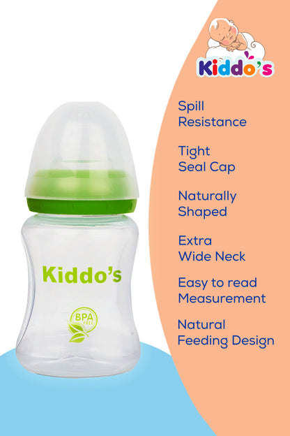 Kiddos Wide Mouth Feeding Bottle (150ml)