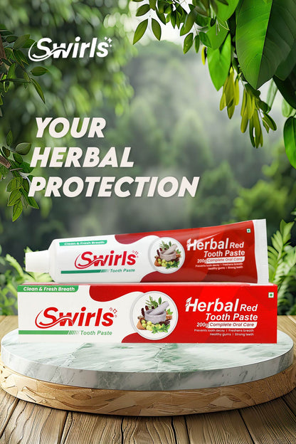 Swirls Herbal Red Tooth Paste (200gm)