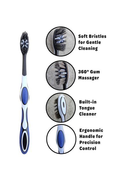 Swirls Gum Protect Sensitive Toothbrush 3s
