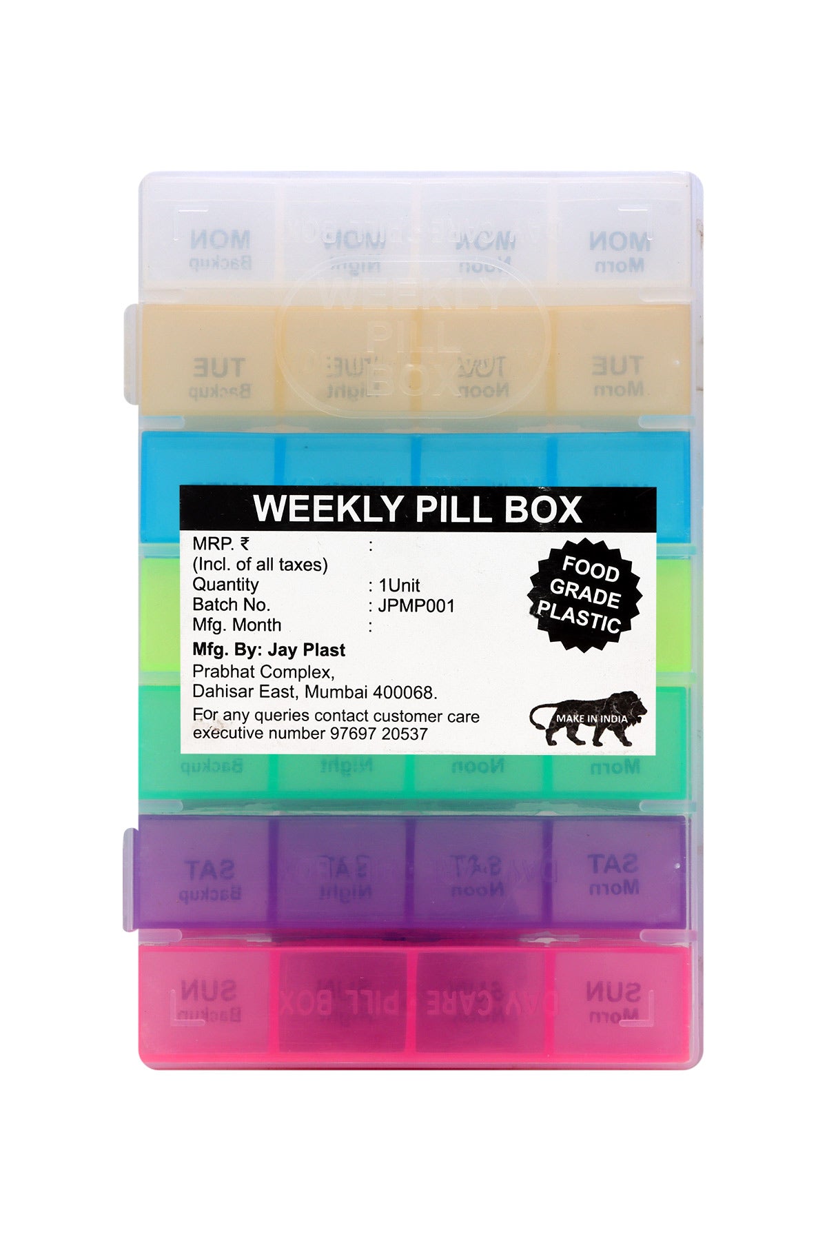 Weekly Pill Box