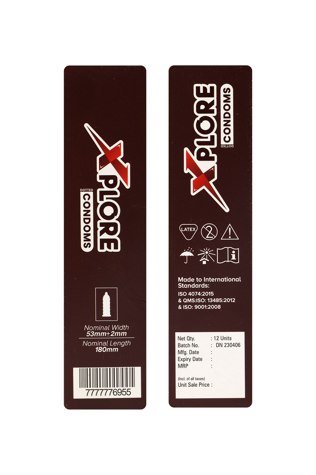 Xplore Chocolate Flavoured Dotted Condoms 12s