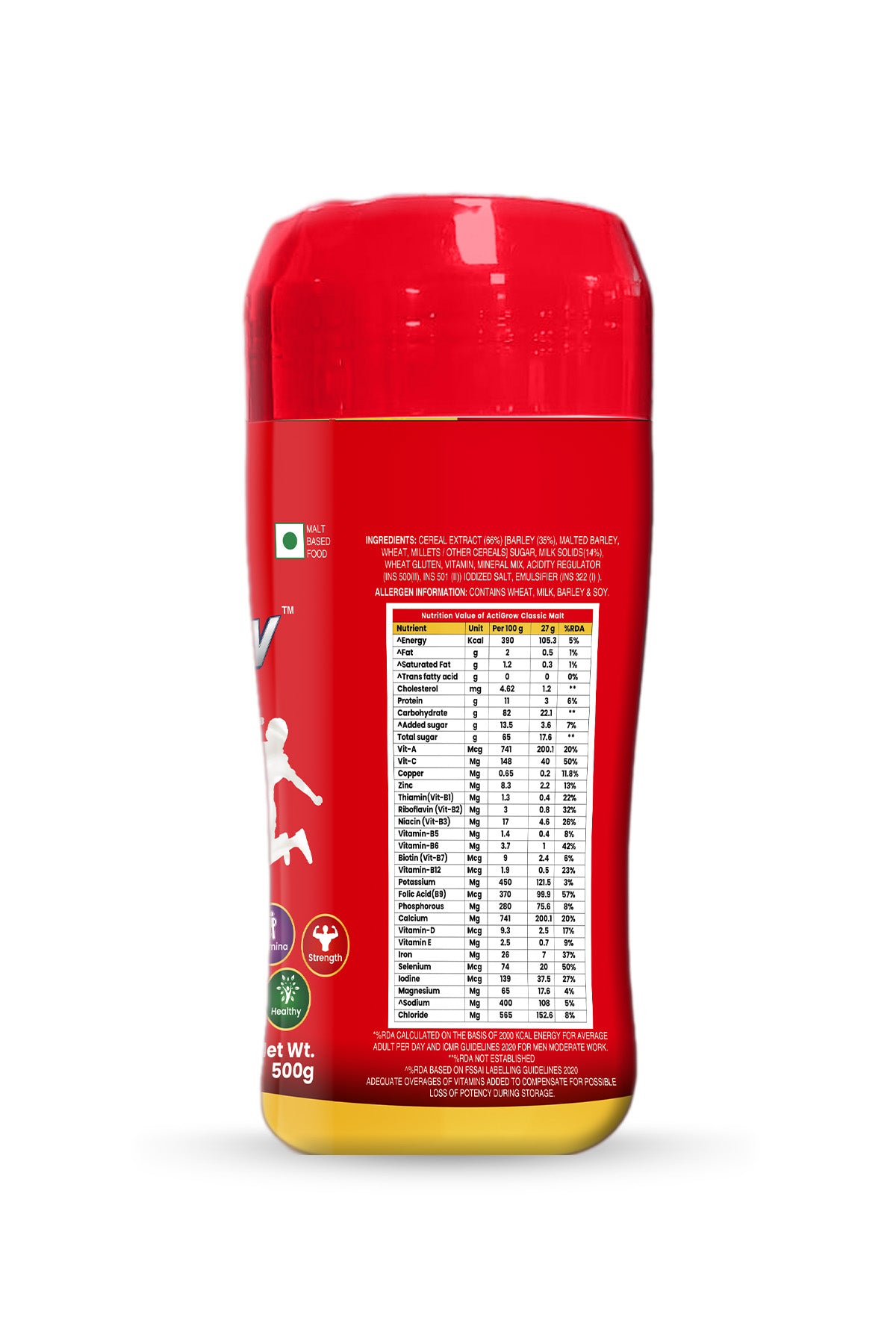 Actigrow Classic Malt Jar (500gm)