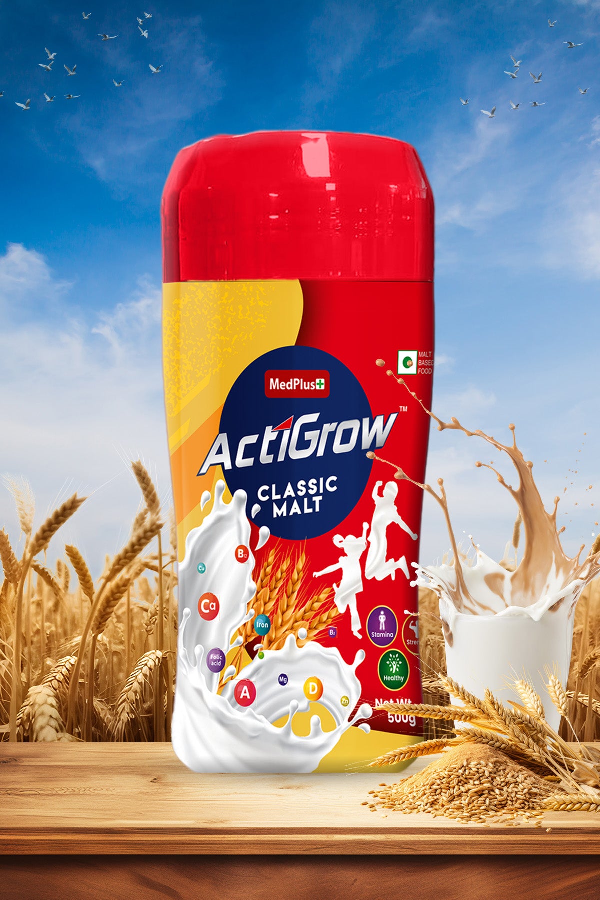 Actigrow Classic Malt Jar (500gm)