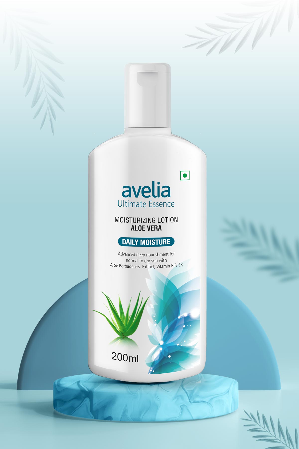 Avelia Ultimate Essence Aloe Vera Moisturizing  Lotion - AloeVera (200ml)