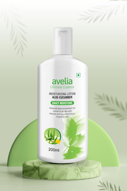 Avelia Ultimate Essence Aloe Vera  Moisturizing Lotion - Cucumber (200ml)