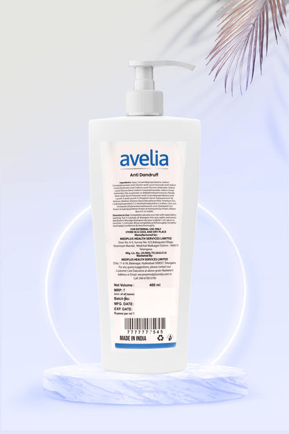 Avelia Sulphate Free Anti Dandruff  Shampoo (400ml)