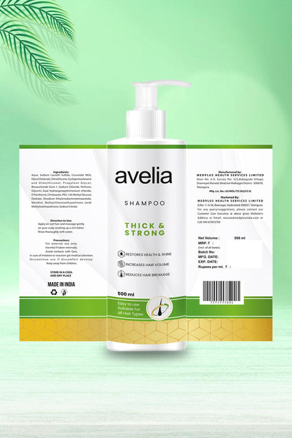 Avelia Thick and Strong Shampoo (500ml)