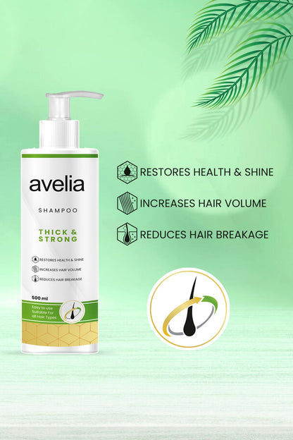 Avelia Thick and Strong Shampoo (500ml)