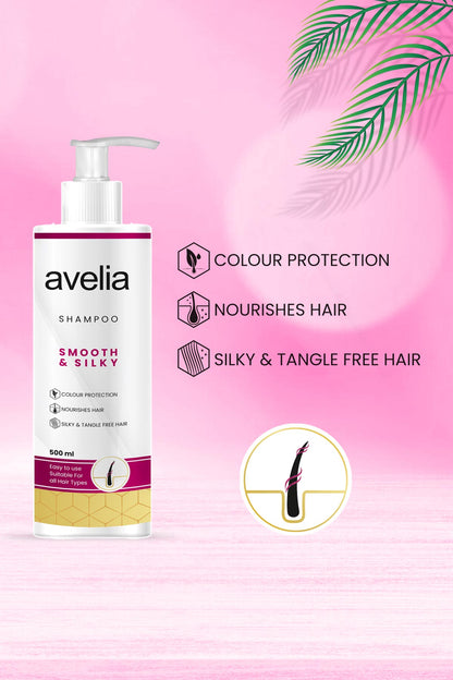 Avelia Smooth and Silky Shampoo (500ml)