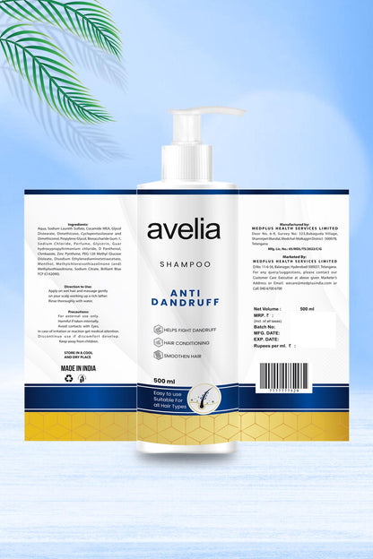 Avelia Anti Dandruff Shampoo (500ml)