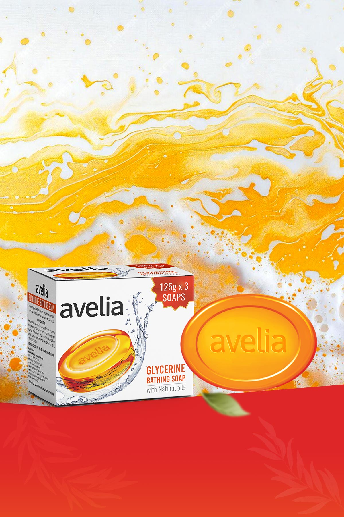 Avelia Glycerine Soap (3x125gm)