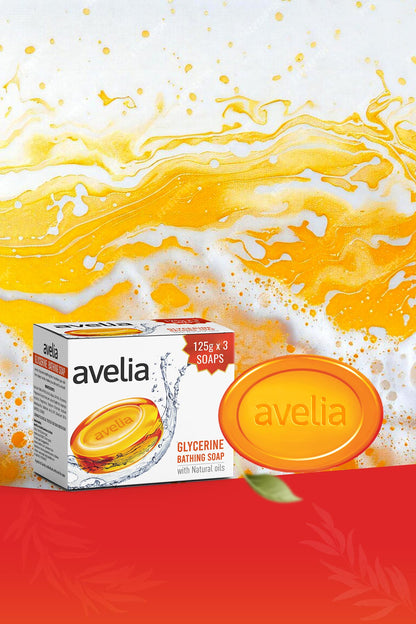 Avelia Glycerine Soap (3x125gm)