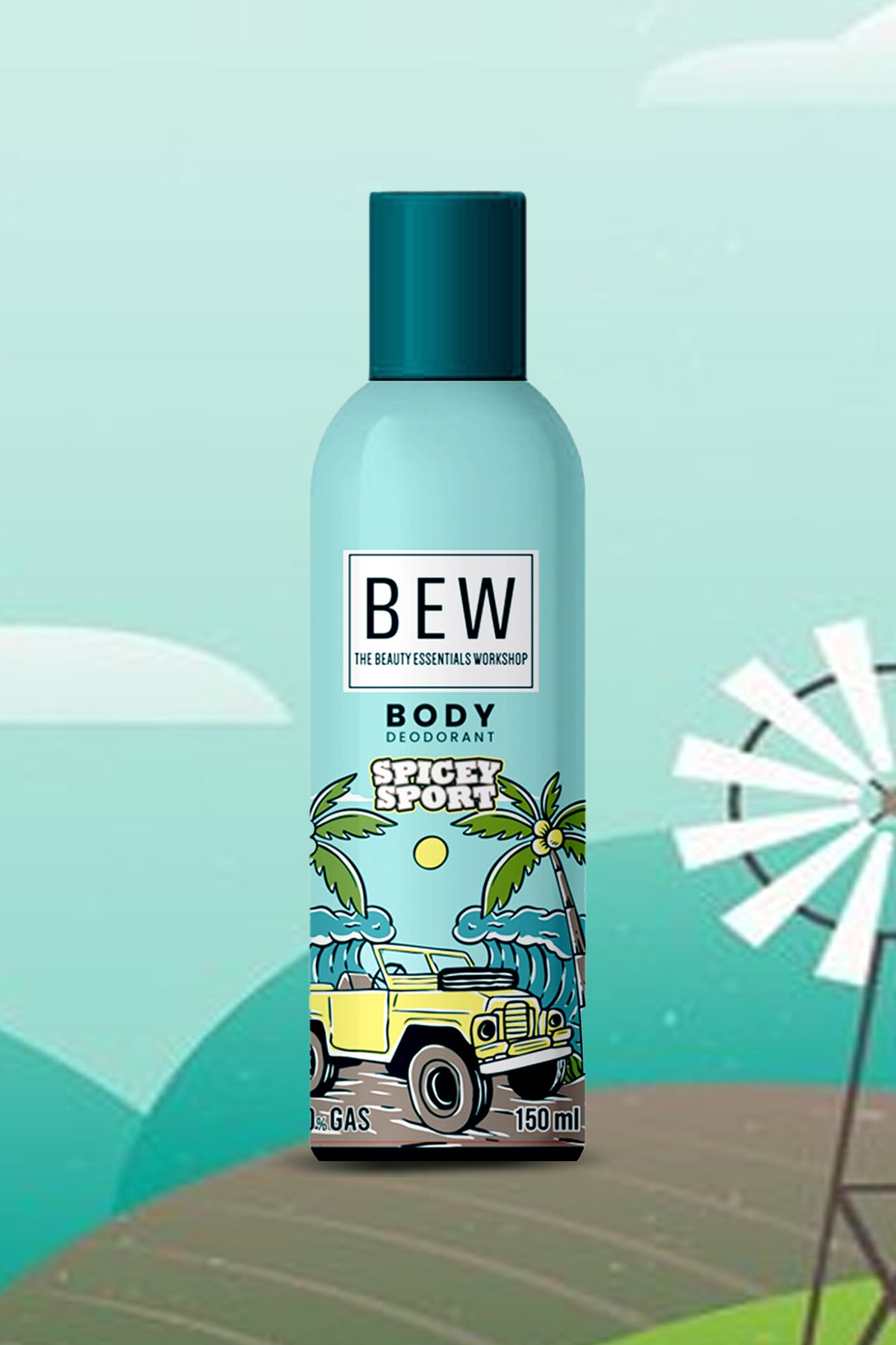 Bew Body Deodorant Spicy Sport Spray (150ml)