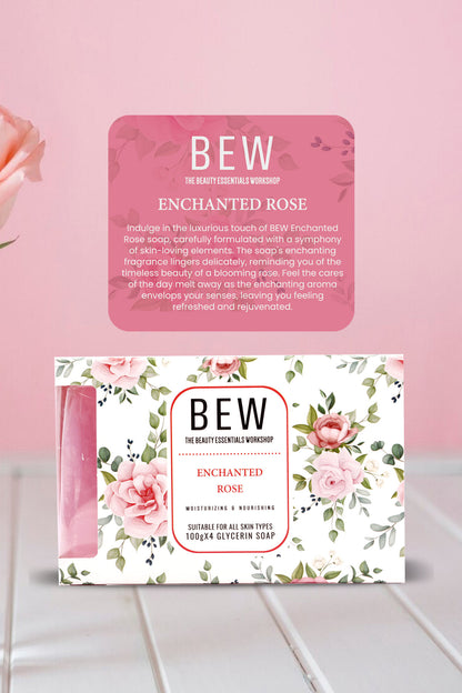 Bew Enchanted Rose Soap (4x100gm)