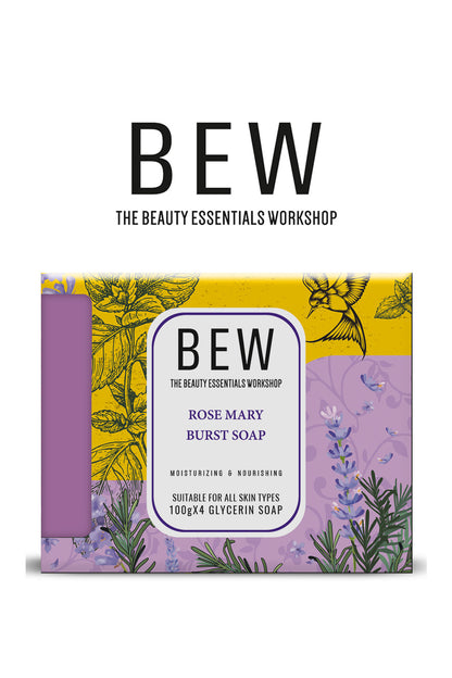 Bew Rosemary Burst Soap (4x100gm)