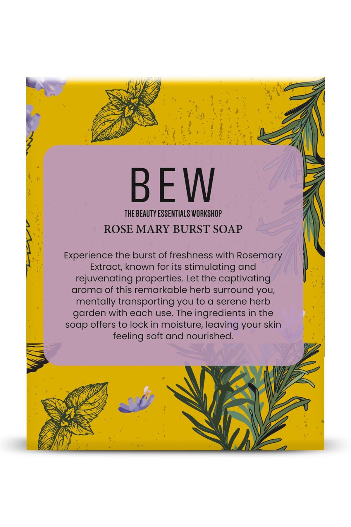 Bew Rosemary Burst Soap (4x100gm)