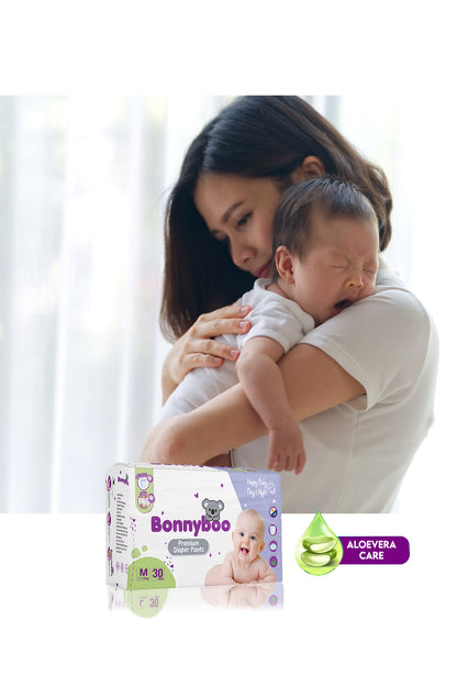 Bonnyboo Premium Baby Diaper Pants M 30s