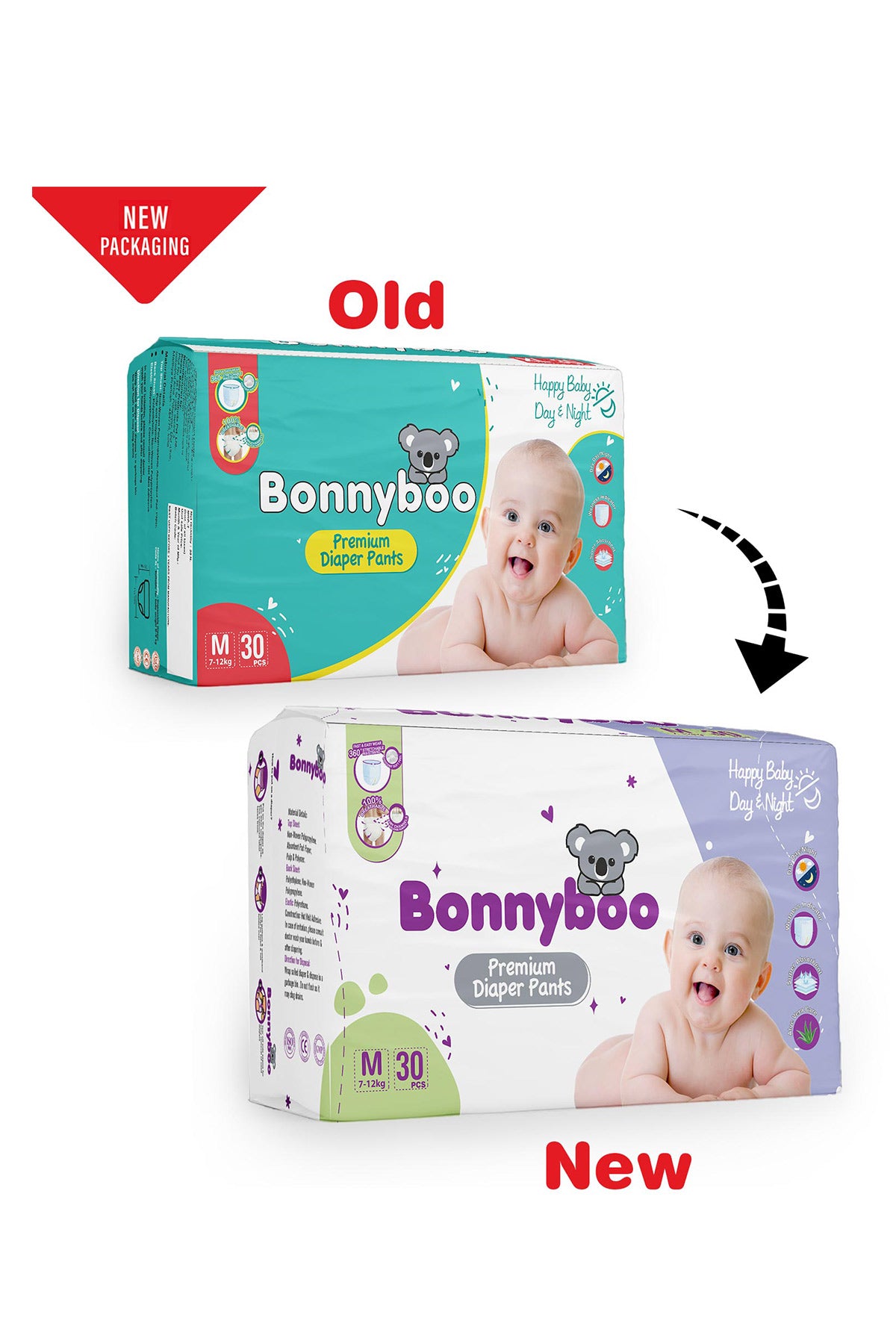 Bonnyboo Premium Baby Diaper Pants M 30s