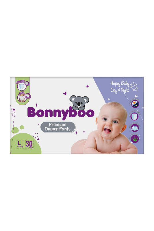 Bonnyboo Premium Baby Diaper Pants L 30s