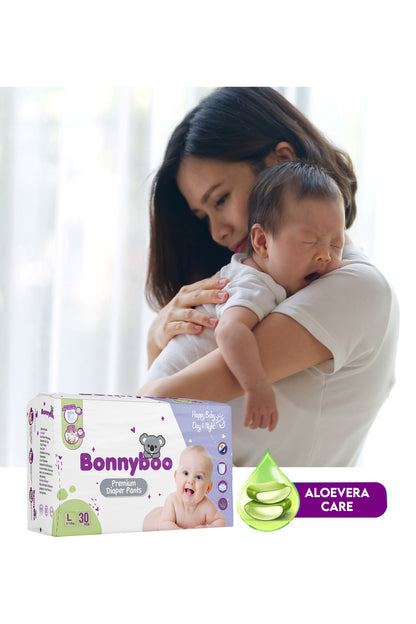 Bonnyboo Premium Baby Diaper Pants L 30s