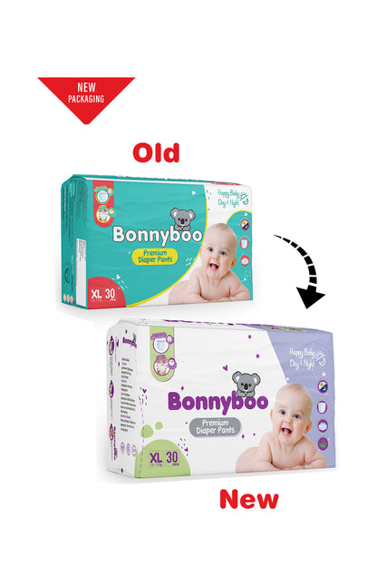 Bonnyboo Premium Baby Diaper Pants XL 30s