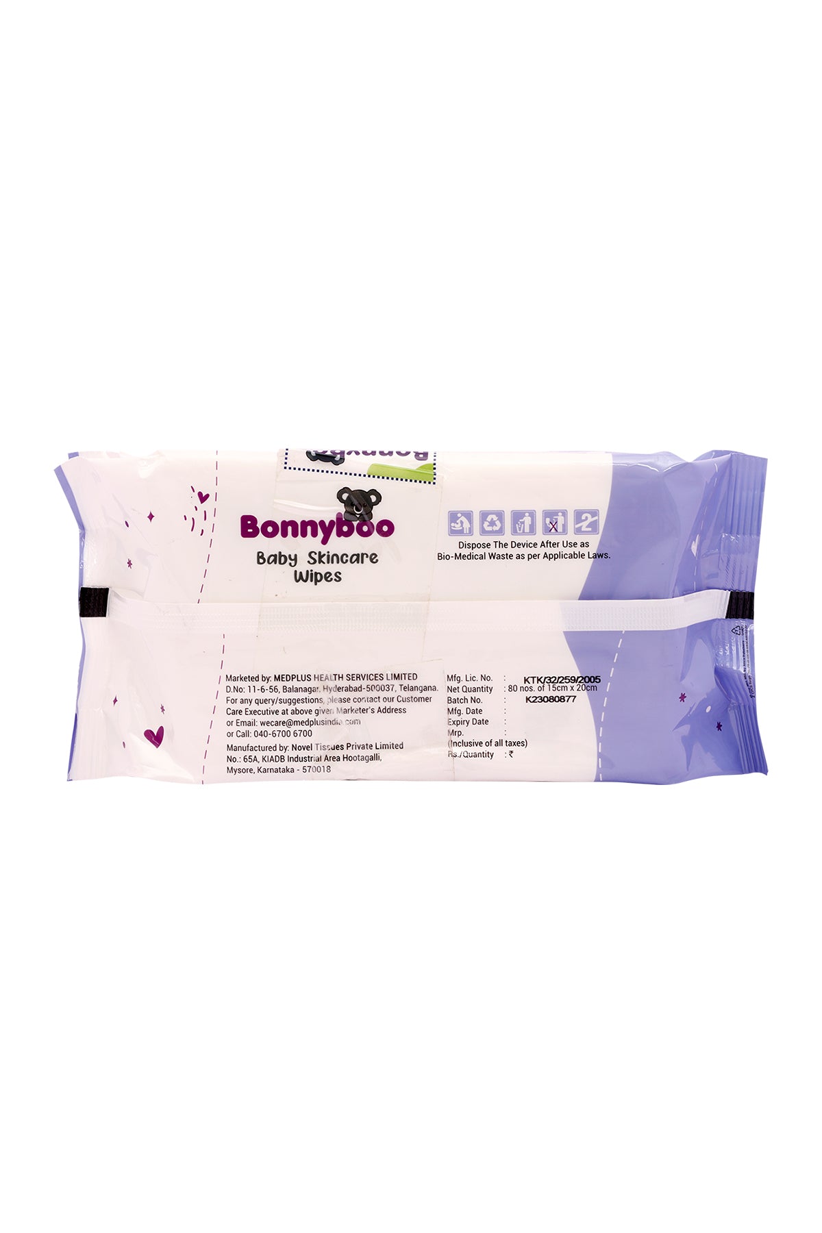 Bonnyboo Baby Skin Care Wipes 1+1 80s