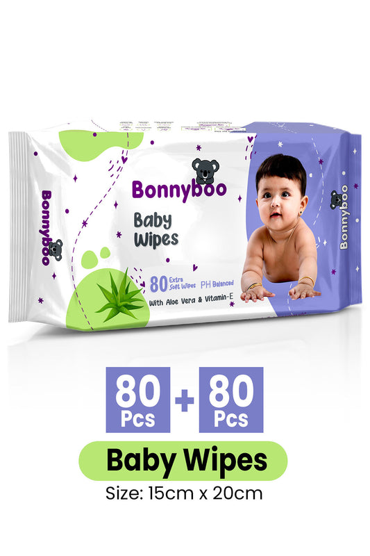 Bonnyboo Baby Skin Care Wipes 1+1 80s