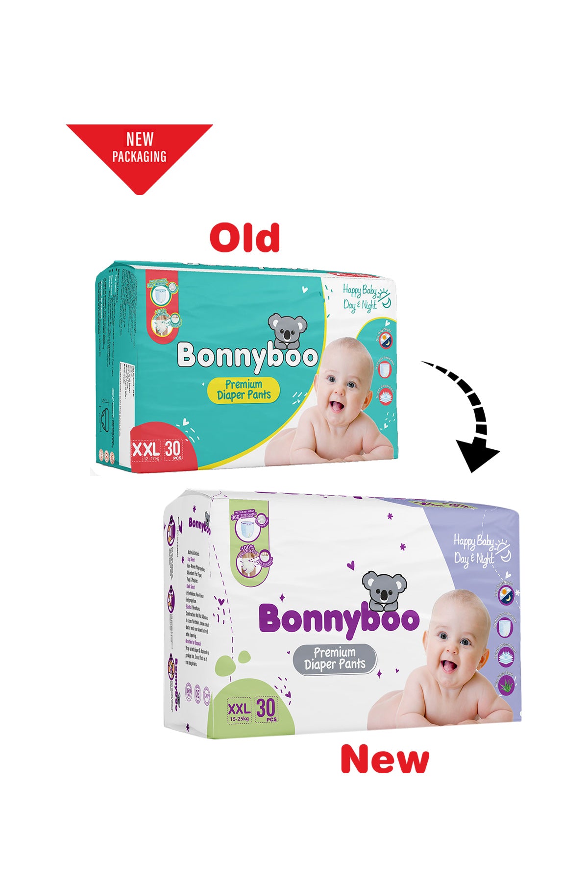 Bonnyboo Premium Baby Diaper Pants XXL 30s