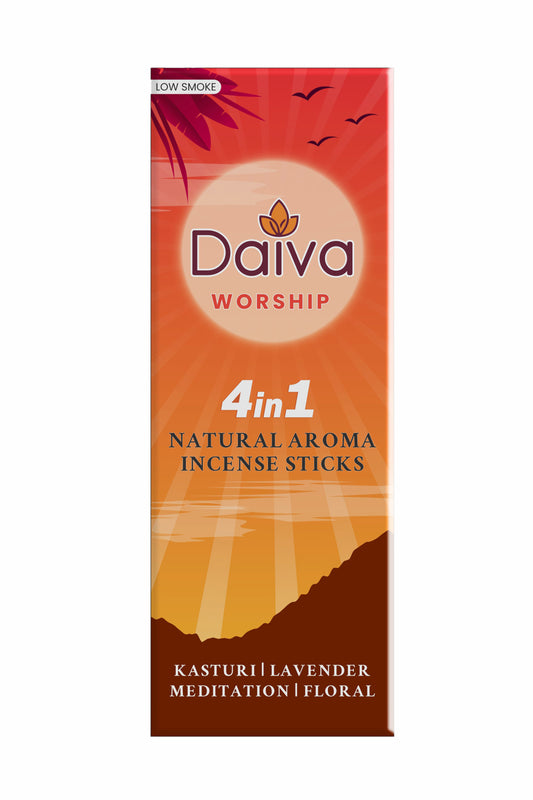 Daiva 4 in 1 Incense Sticks Worship 100s