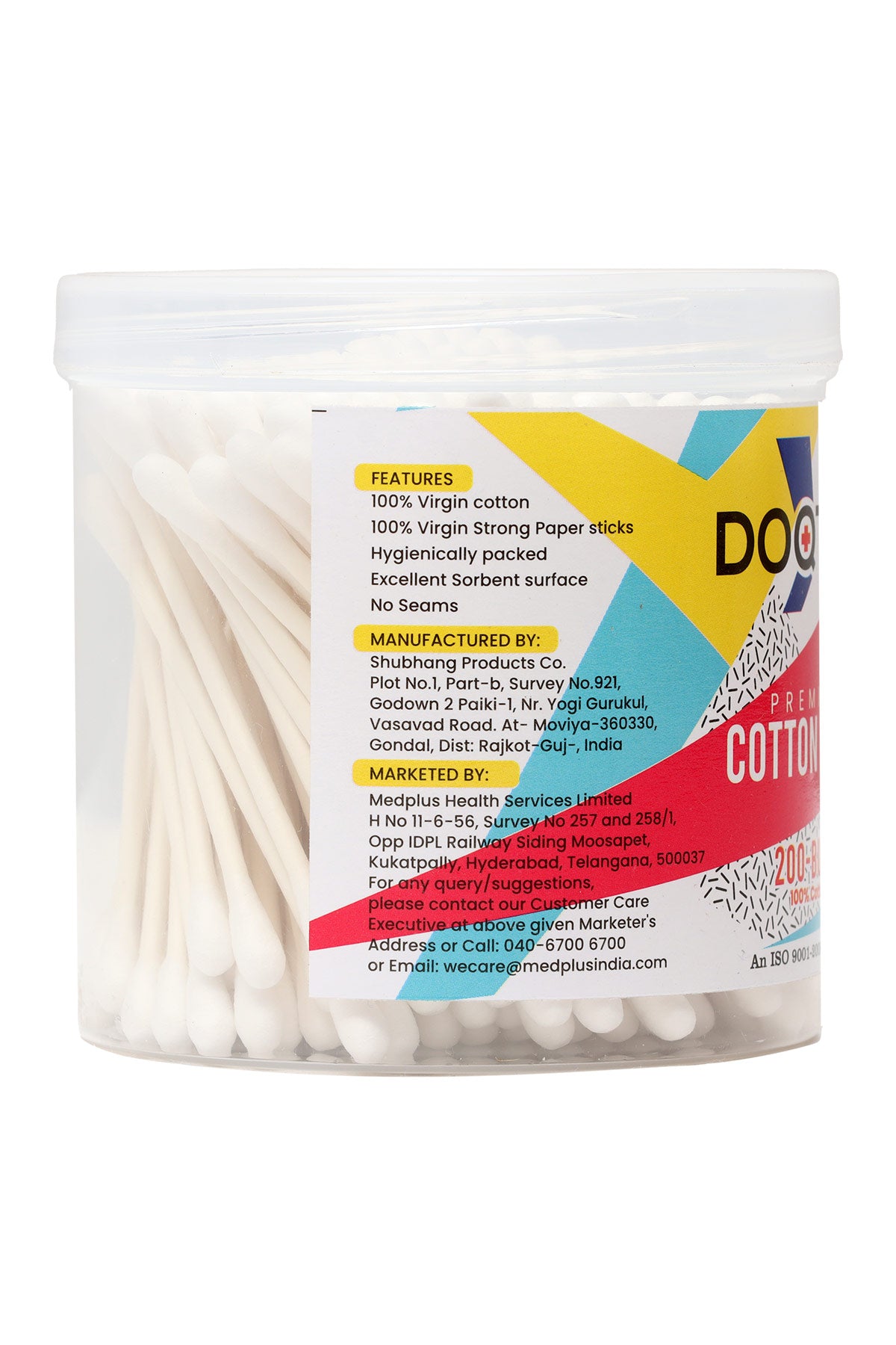 Doqtar Premium Cotton Buds (200pcs)