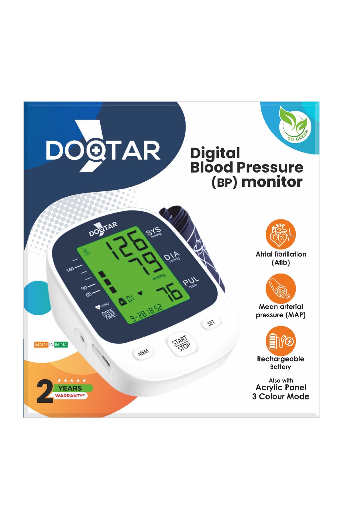 Doqtar Blood Pressure Monitor PBM-09 Advance