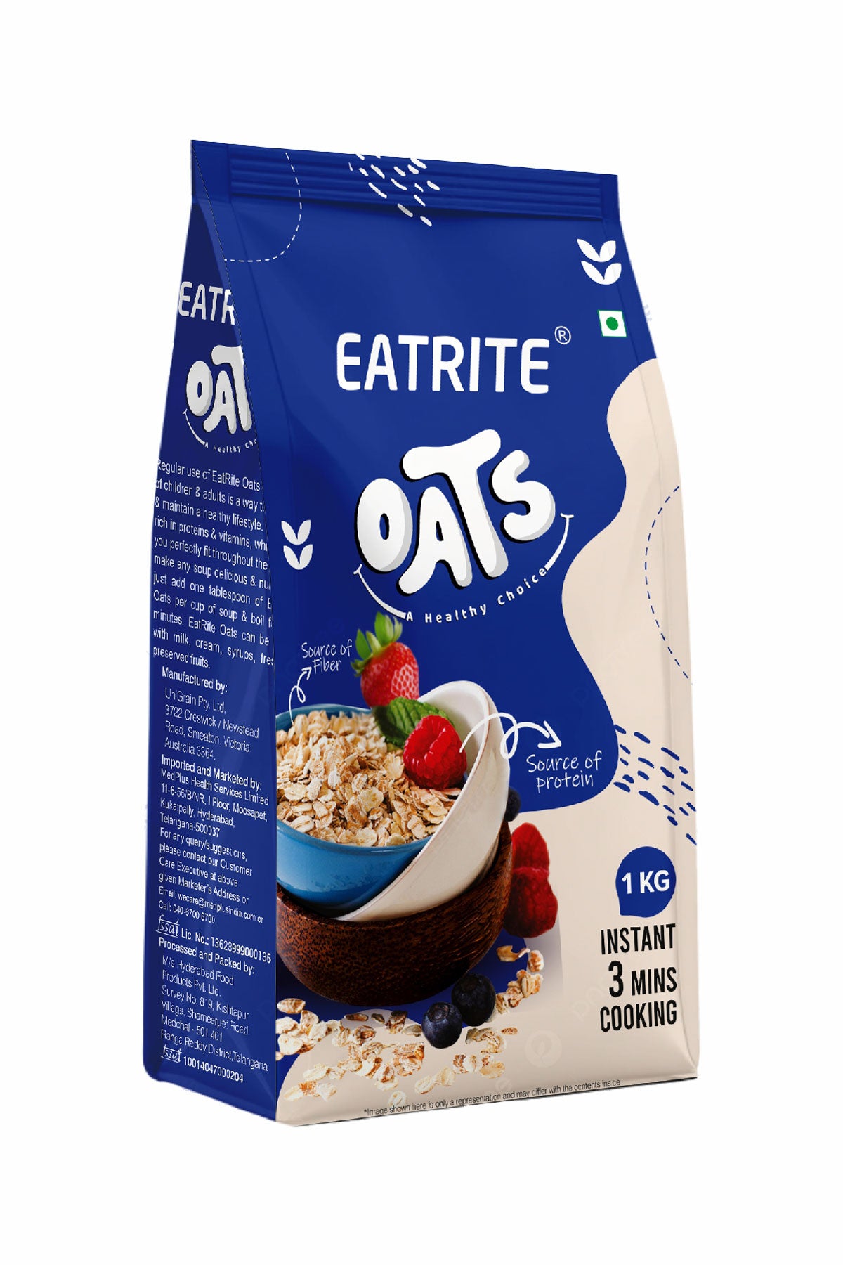 Eatrite Oats Refill Pack (1kg)
